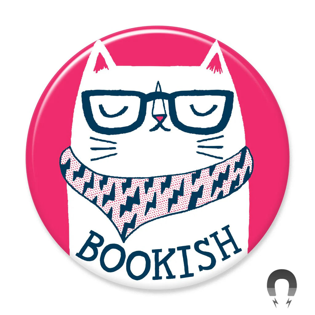 Bookish Cat - Magnet