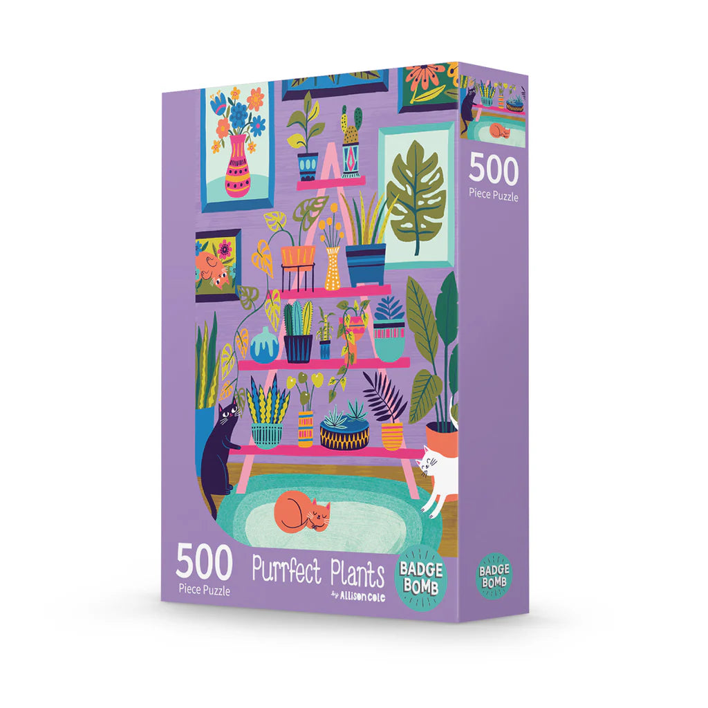 Purrfect Plants - 500 Piece Puzzle