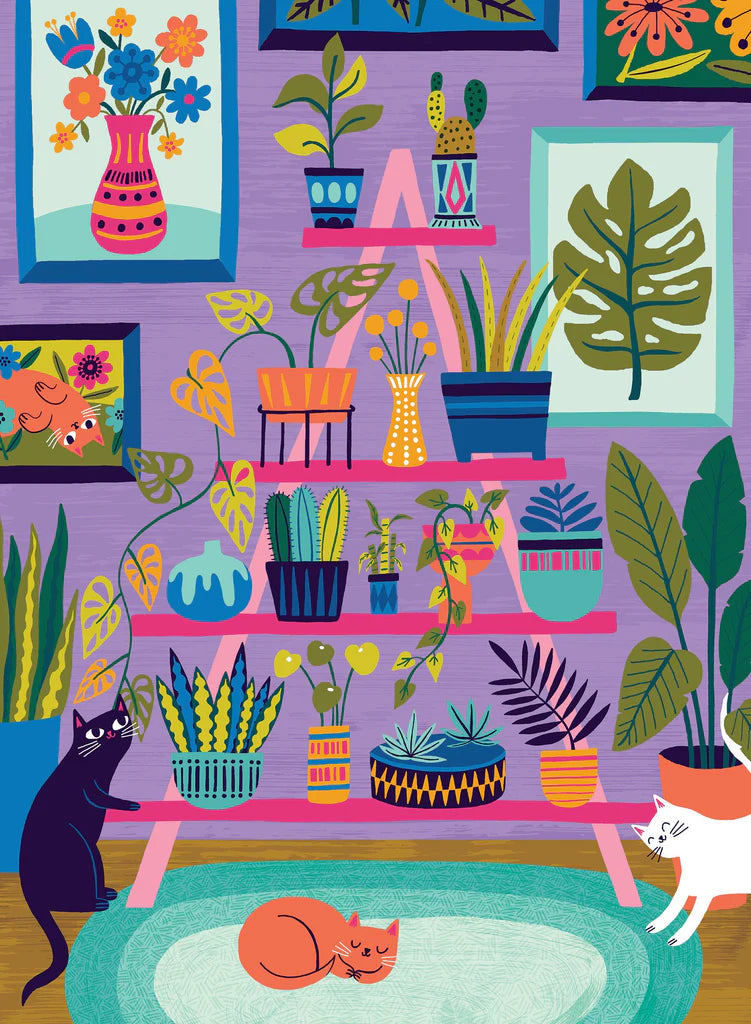 Purrfect Plants - 500 Piece Puzzle