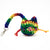 Mini Rainbow Camo Kitty - Hand Crochet Key Charm