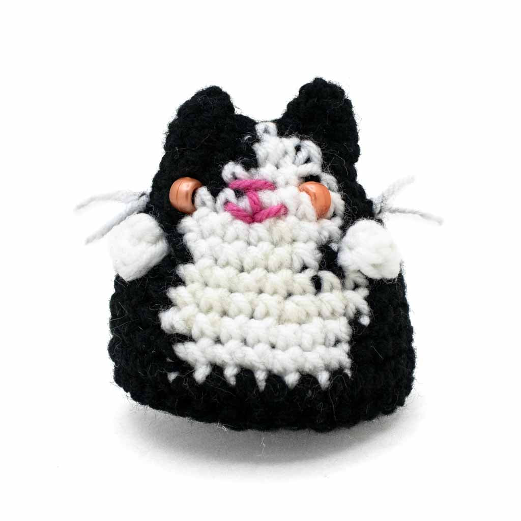 Tuxedo Kitty - Crochet Plushy