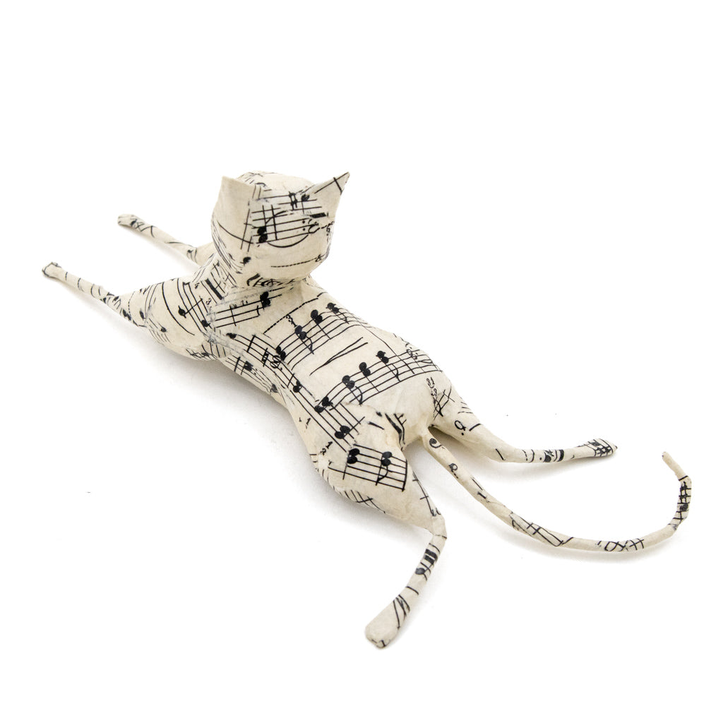 Book Cat #37 - Paper Mache Sculpture