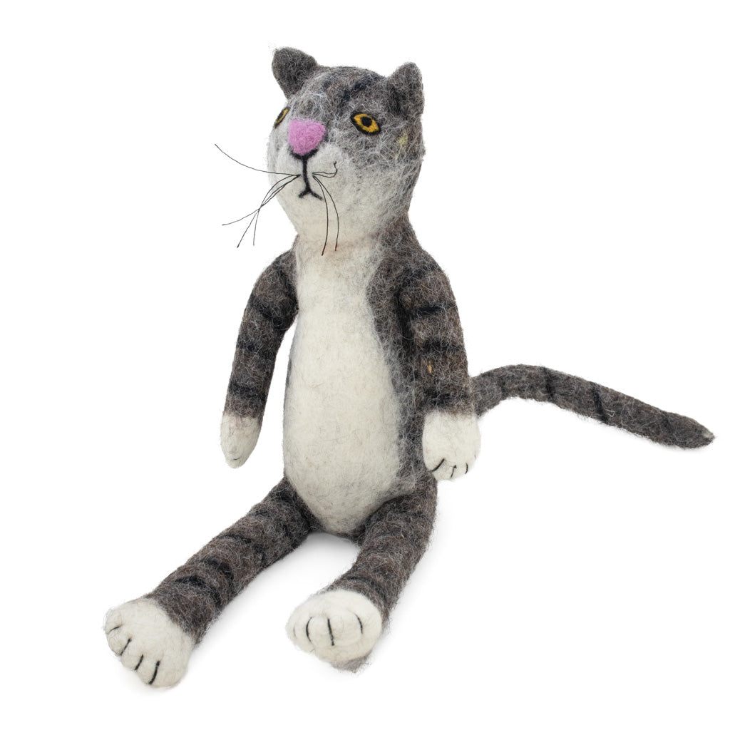 Sitting Cat - Felt Doll