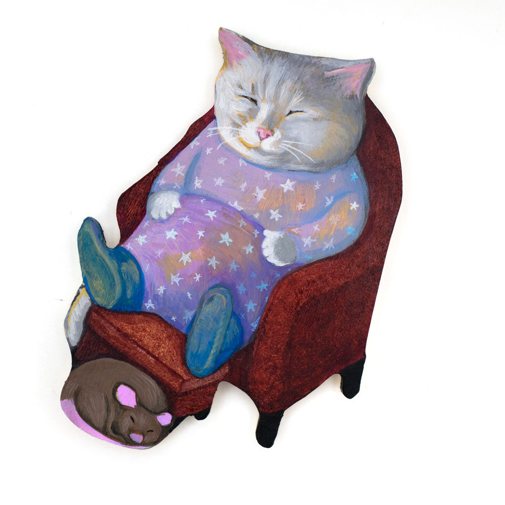 Cat Napping - Original Painting