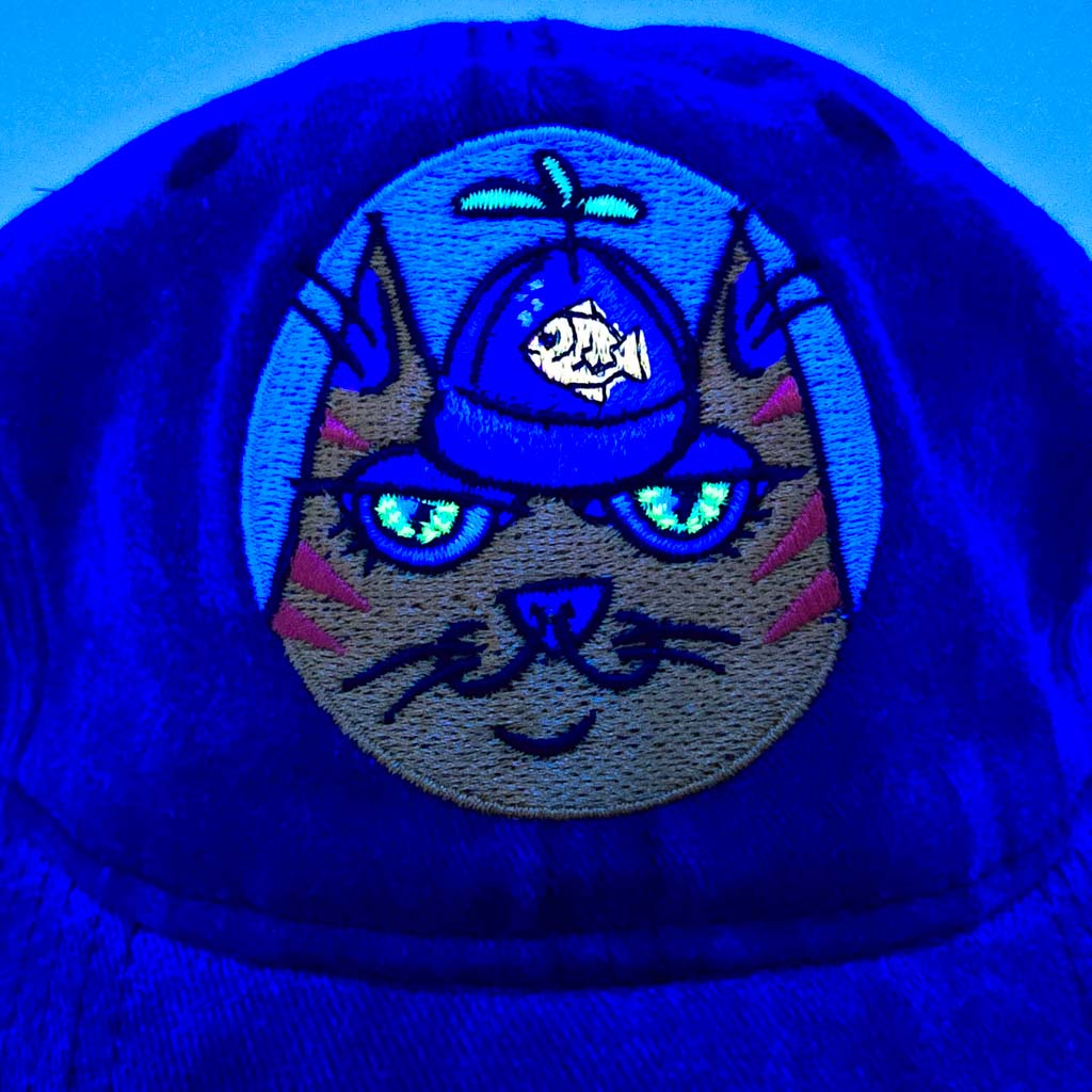 Fish Hat Cat - Embroidered Hat