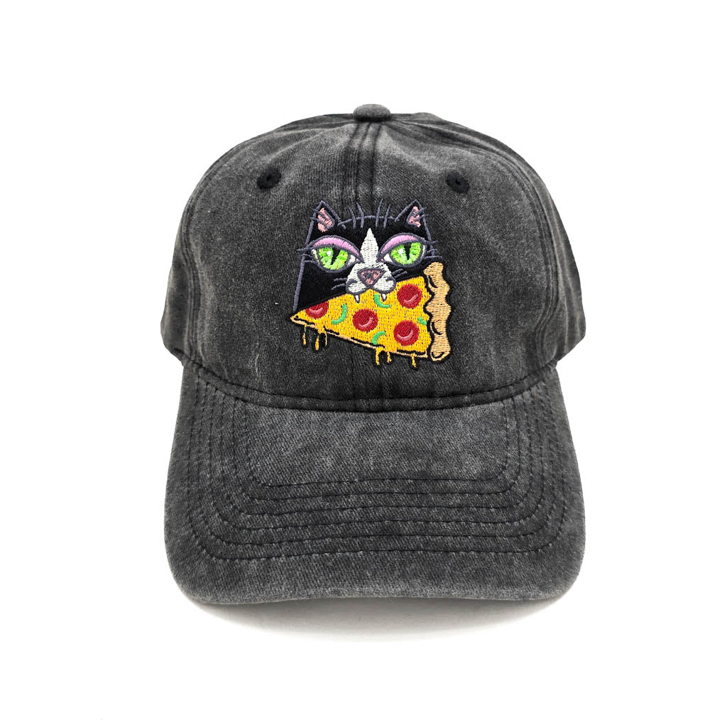 Tuxedo Pizza Cat - Embroidered Hat