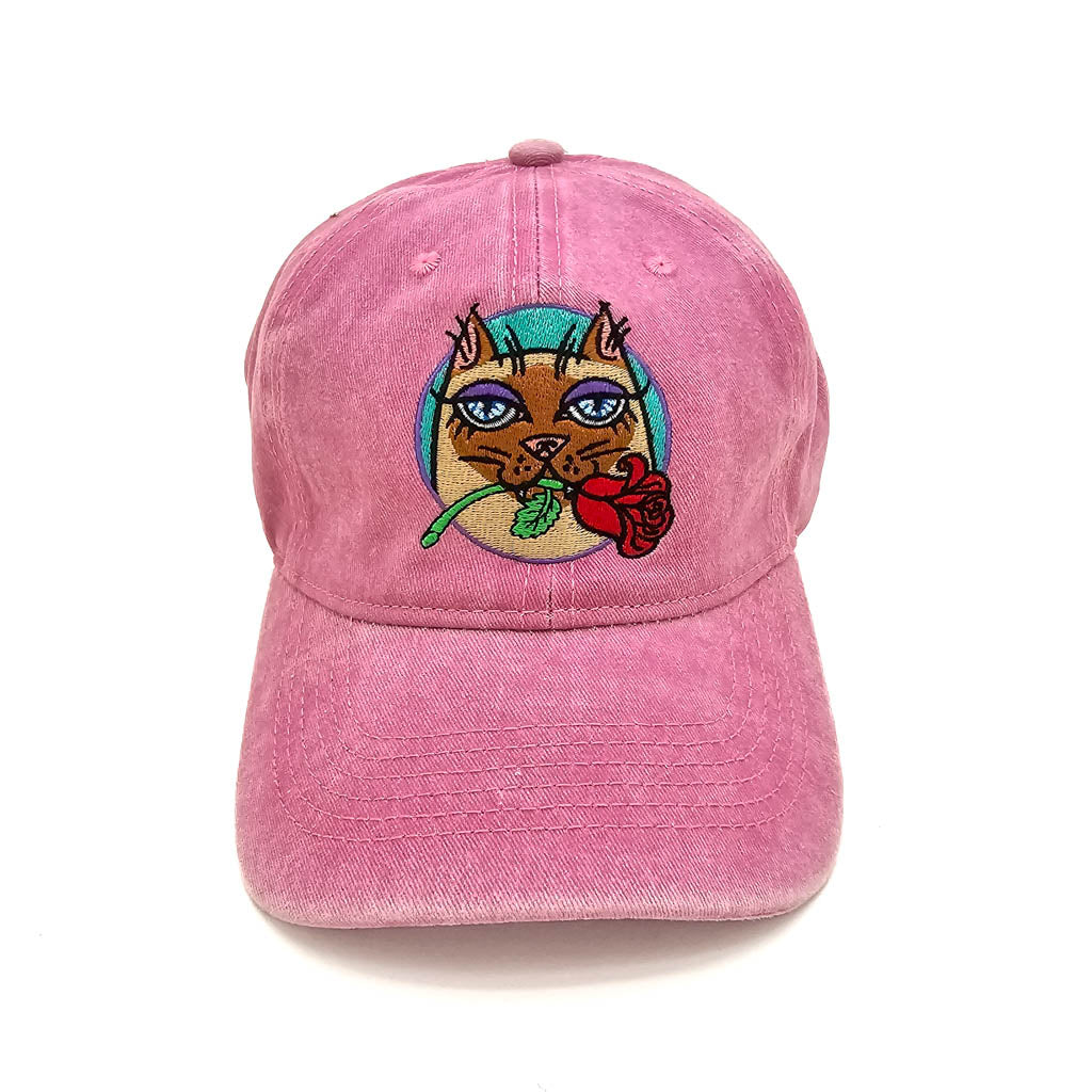 Rose City Kitty - Embroidered Hat