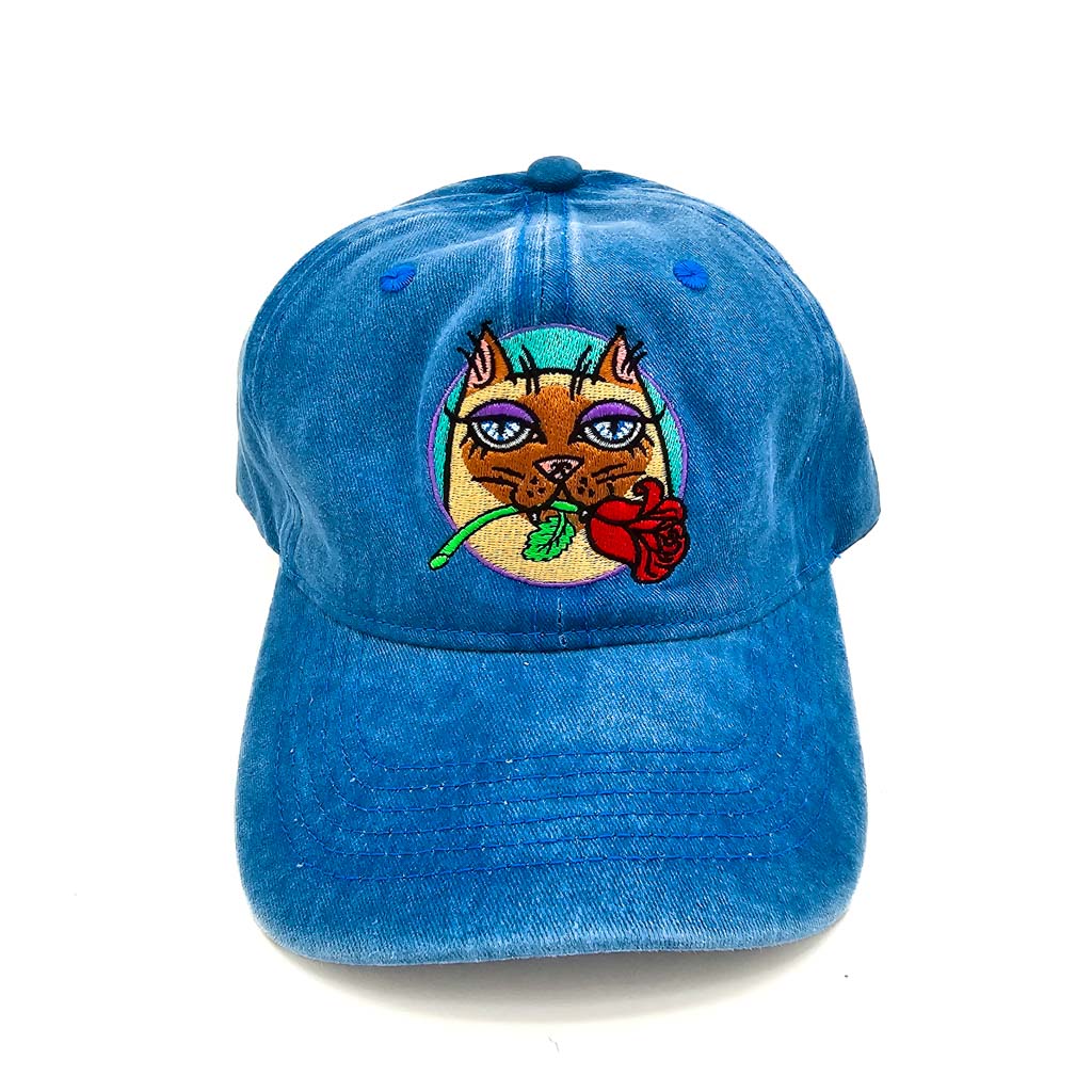 Rose City Kitty - Embroidered Hat