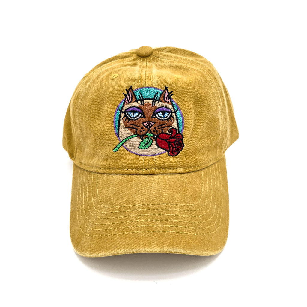 Rose City Kitty - Embroidered Hat