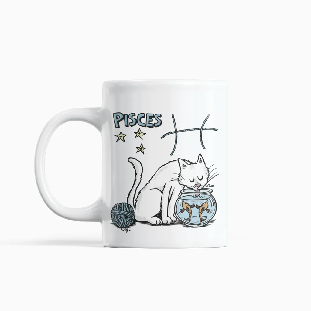 Bridgett Spicer ZodiCats Signs - Ceramic Mugs 16oz