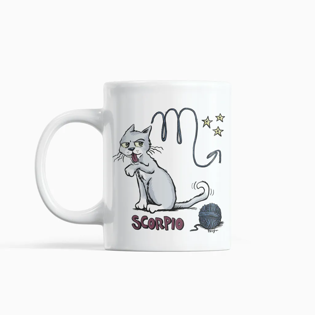 Bridgett Spicer ZodiCats Signs - Ceramic Mugs 16oz