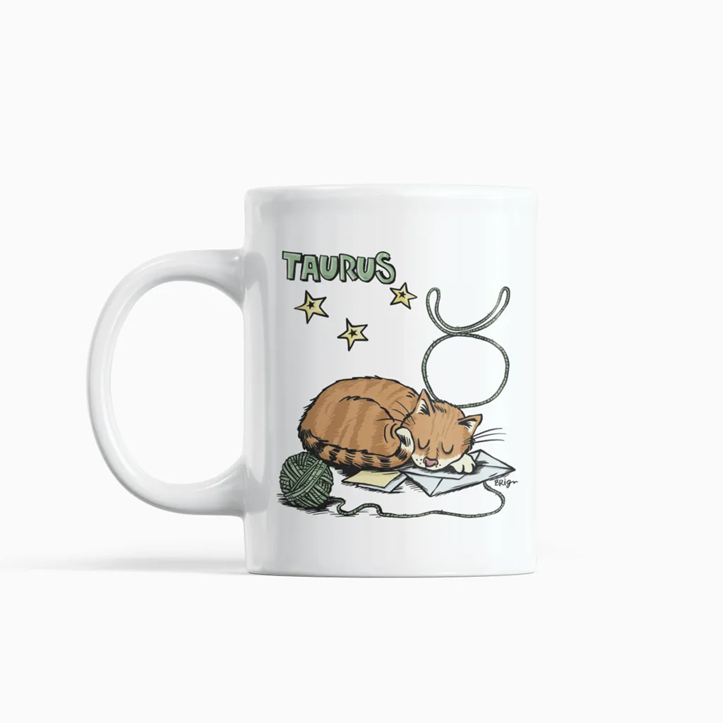 Bridgett Spicer ZodiCats Signs - Ceramic Mugs 16oz