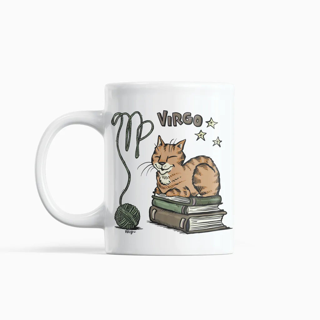 Bridgett Spicer ZodiCats Signs - Ceramic Mugs 16oz