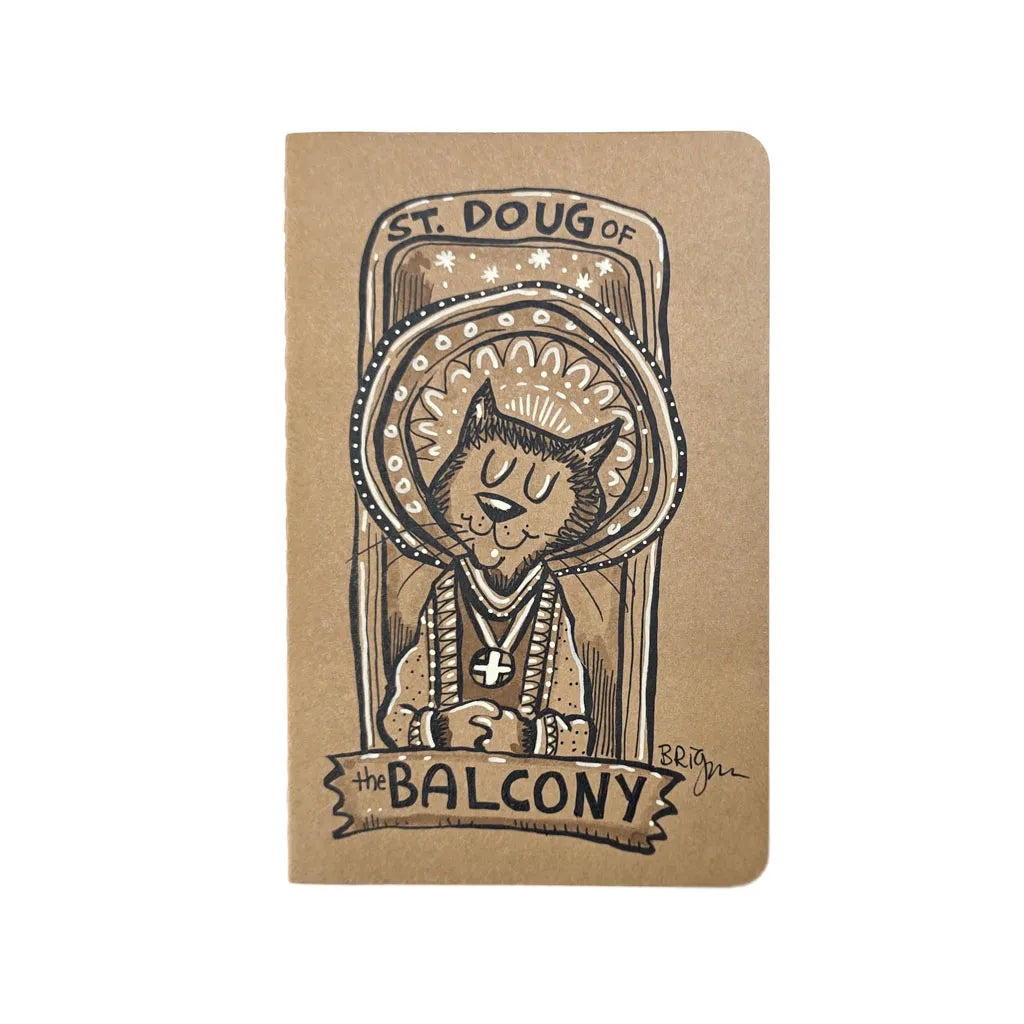 Saint Doug of the Balcony - Hand Drawn Notebook