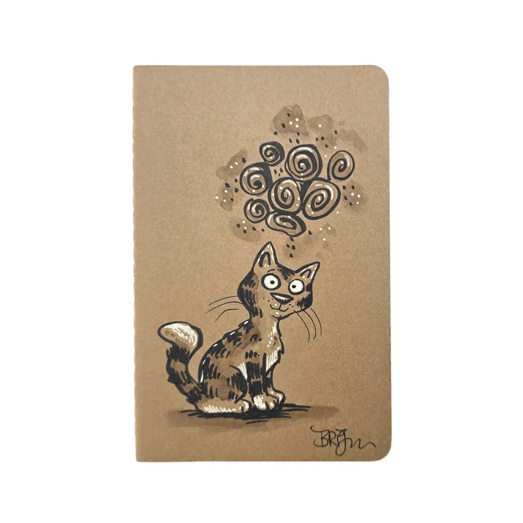 Tabby Kitten Cuteness - Hand Drawn Notebook