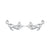 Stretching Kitties -  Sterling Silver Stud Earrings