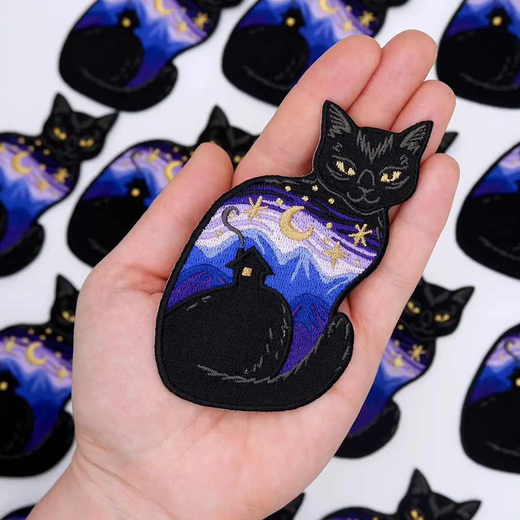 Twilight Cat - Embroidered Patch