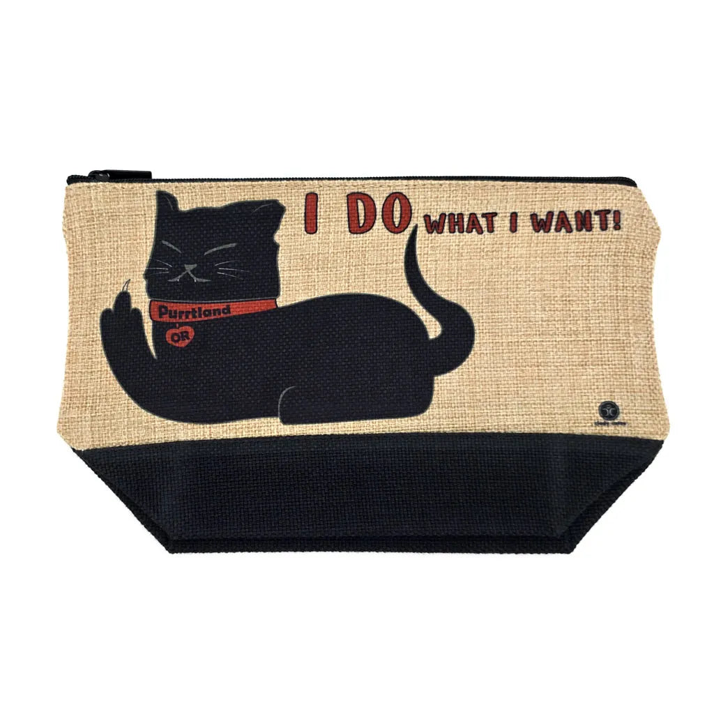 I Do What I Want Purrtland OR - Cosmetic Bag - Pouch