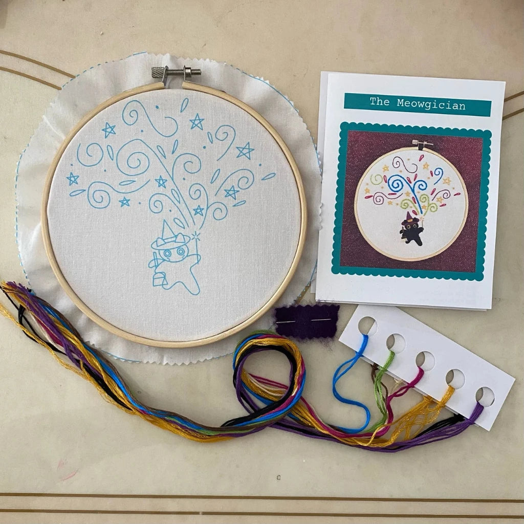 The Meowgician - Embroidery Kit