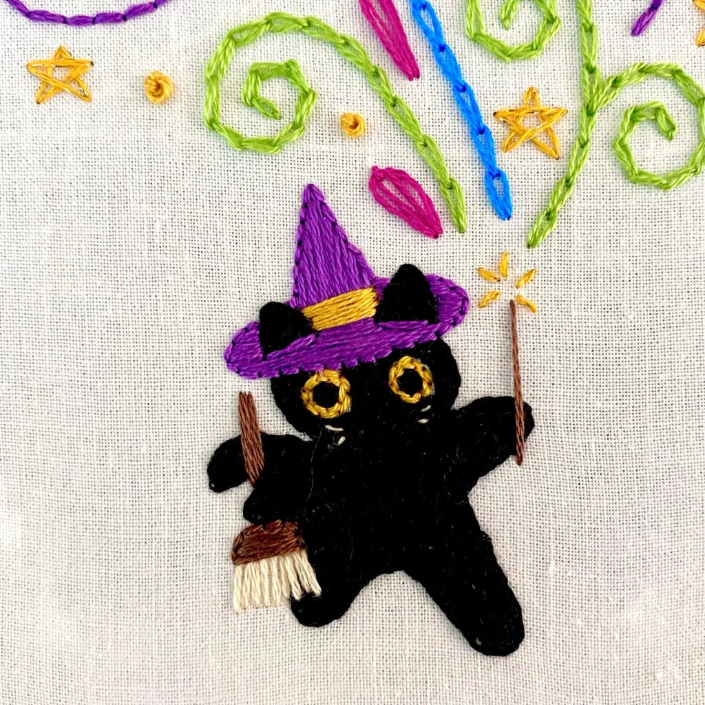 The Meowgician - Embroidery Kit