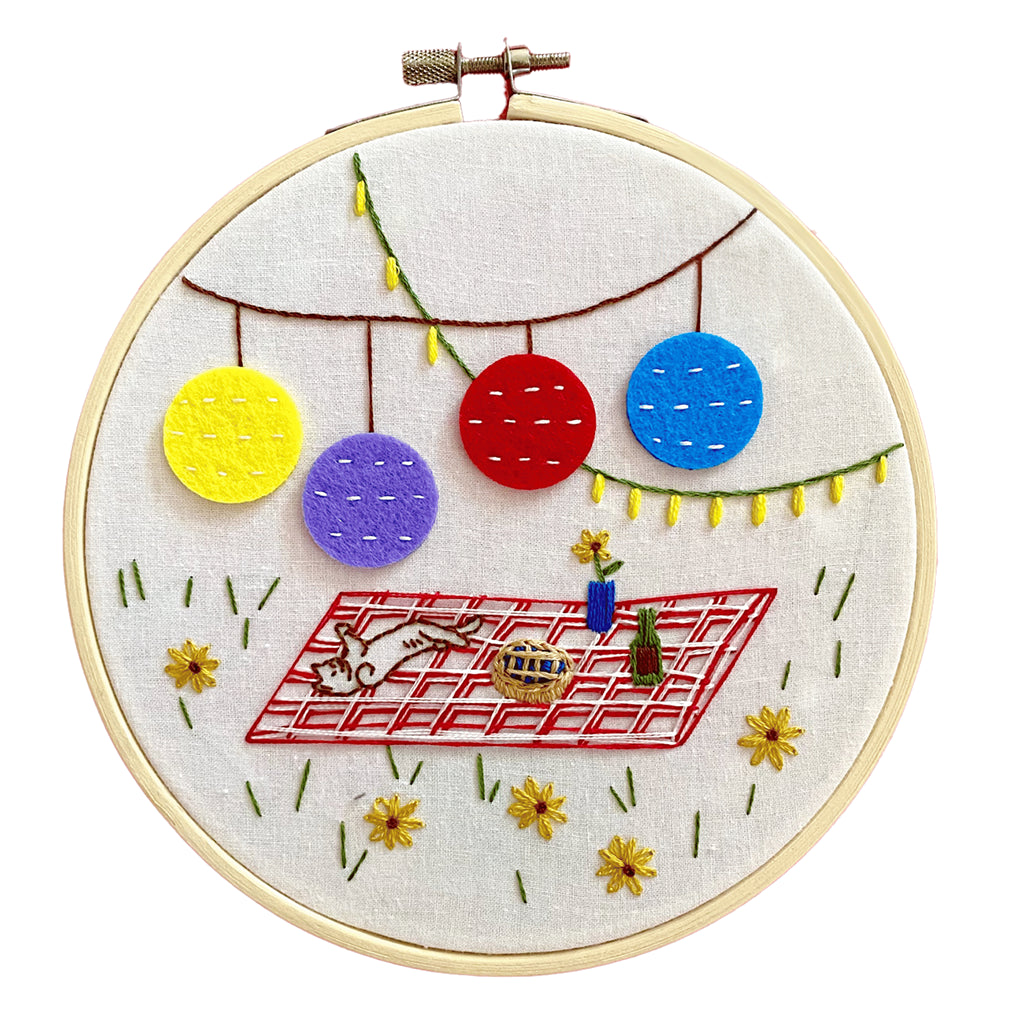 Purrfect Picnic - Embroidery Kit