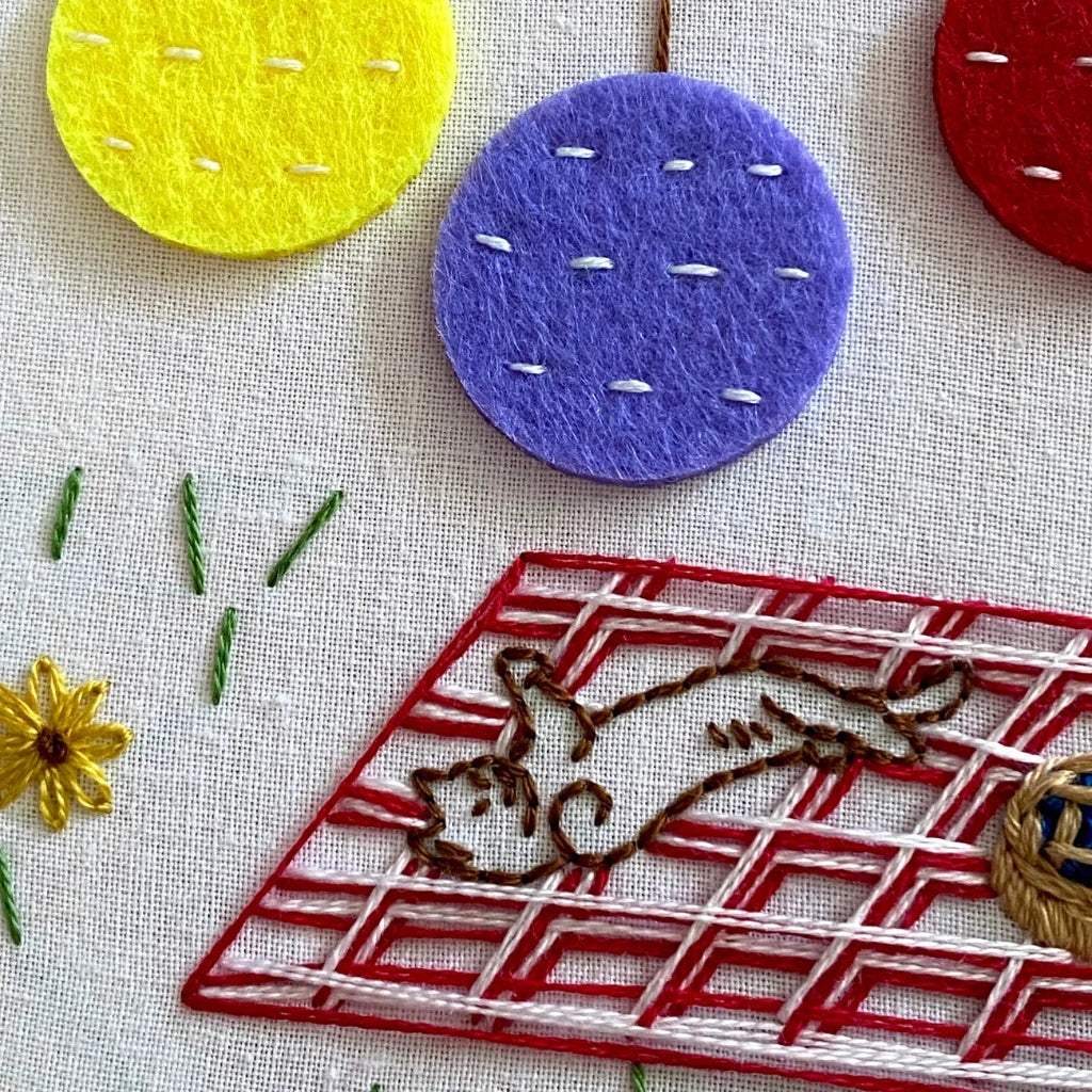 Purrfect Picnic - Embroidery Kit
