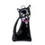 Black Kitty Cat 2 - Fuse Glass Ornament
