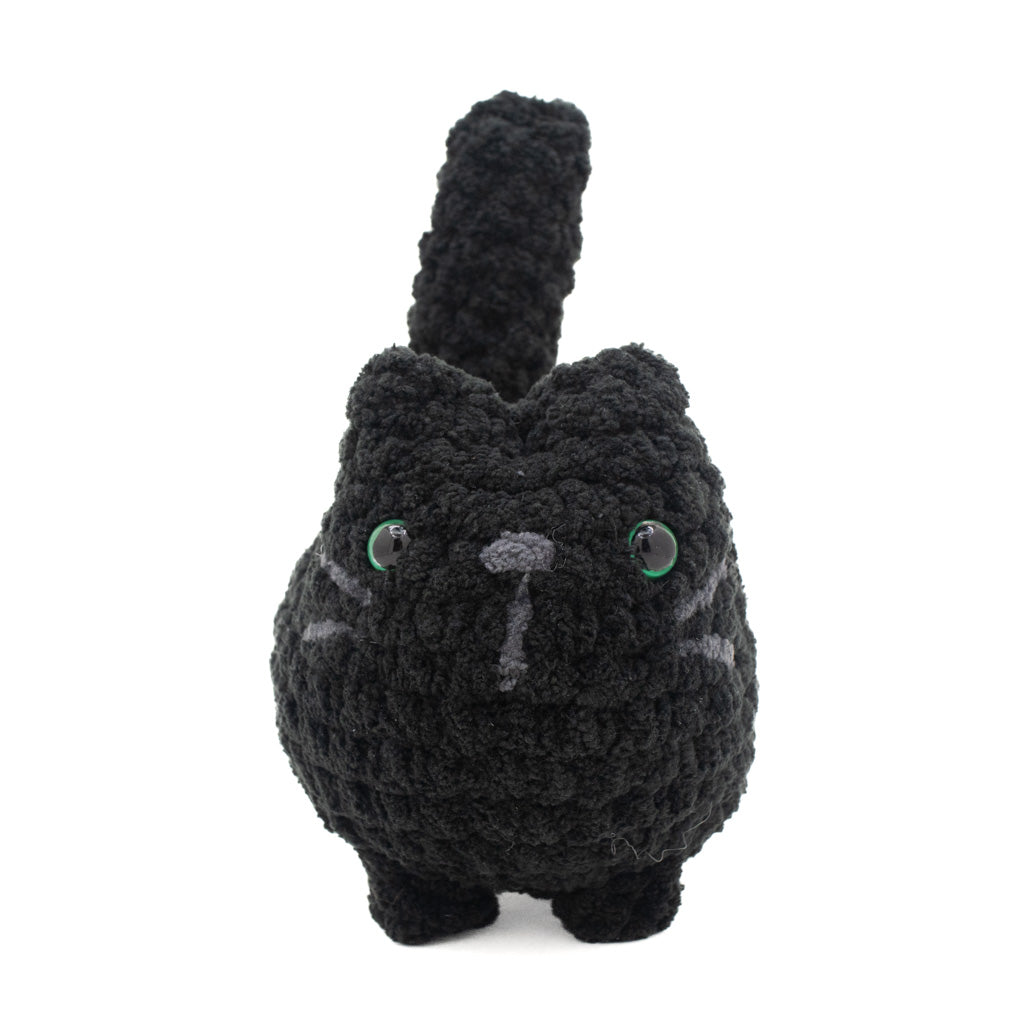 BigBebez Black Cat - Super Soft Hand Crochet