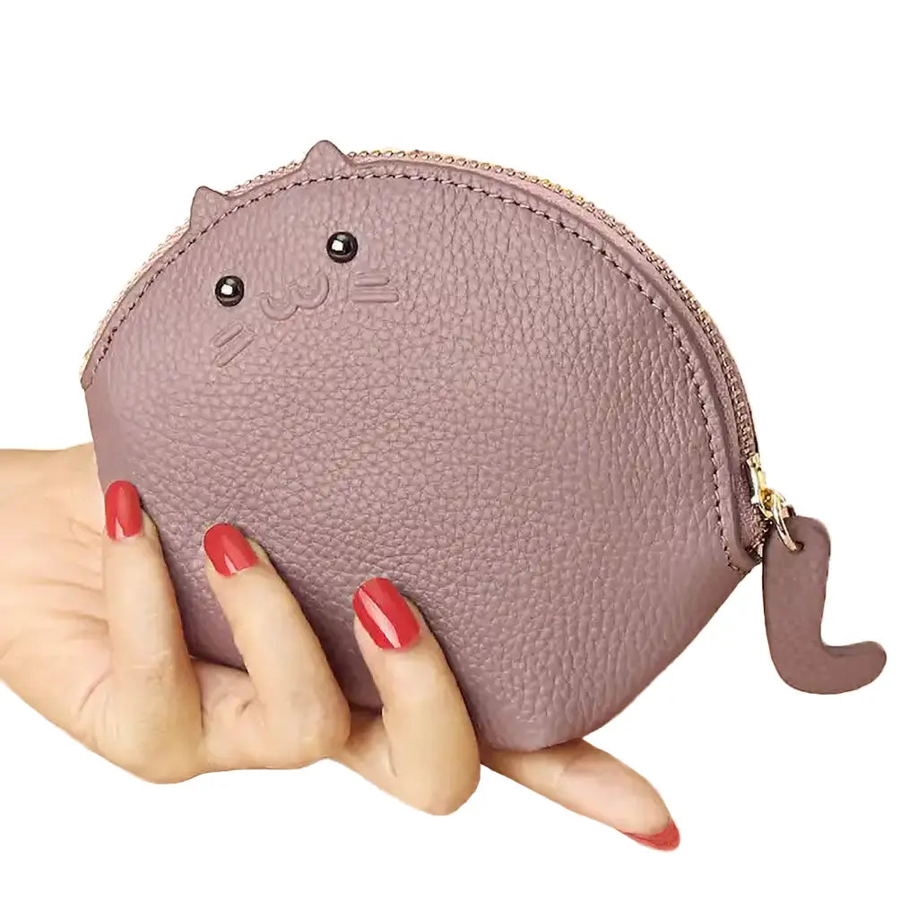 Happy Kitty - Leather Wallet Key Chain