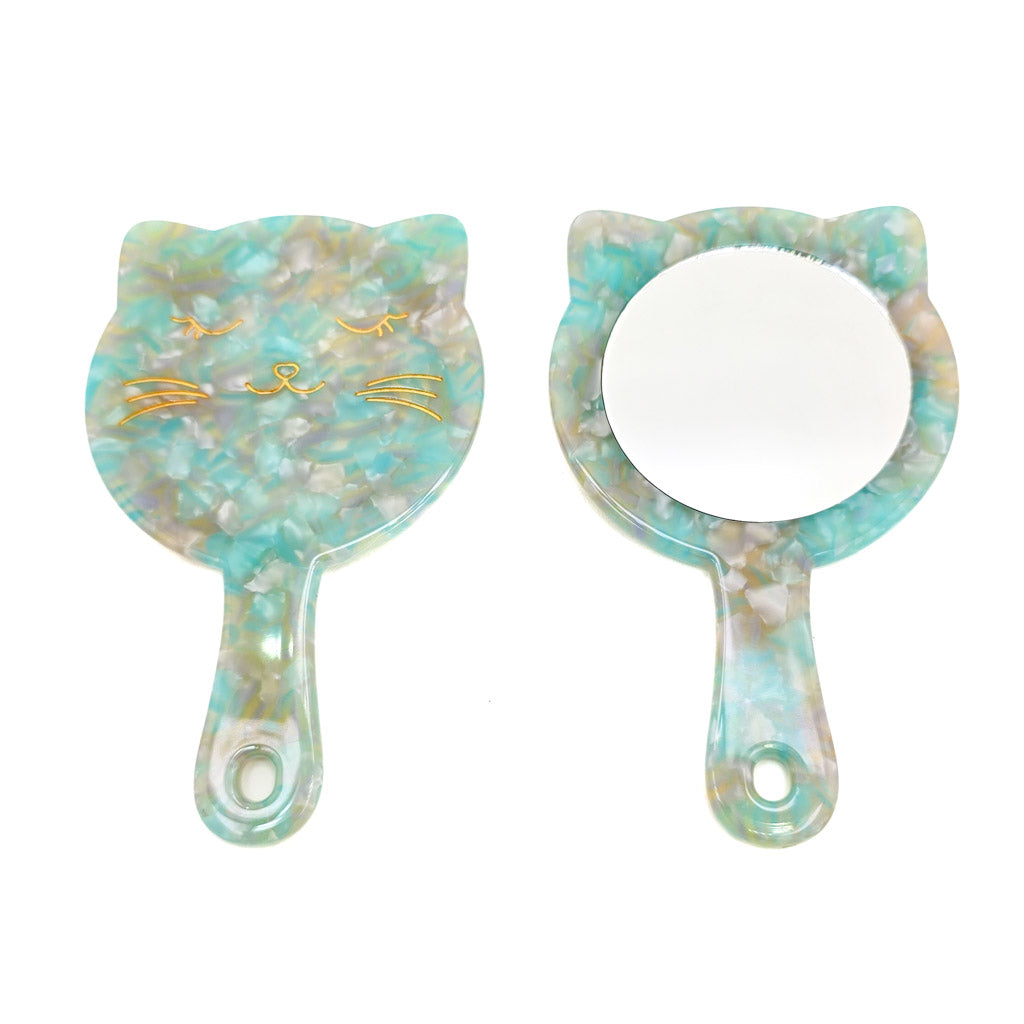 Happy Kitty Face - Mini Mirror
