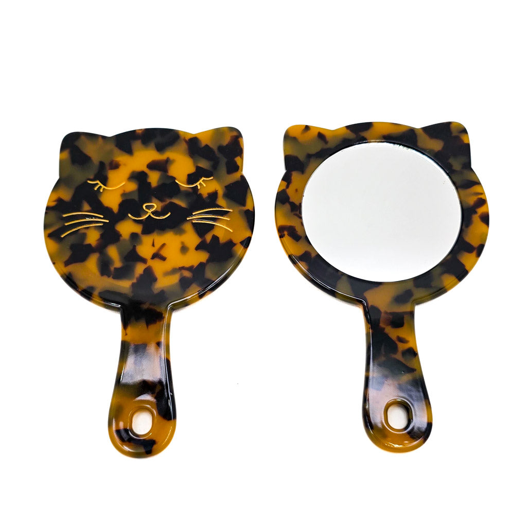 Happy Kitty Face - Mini Mirror