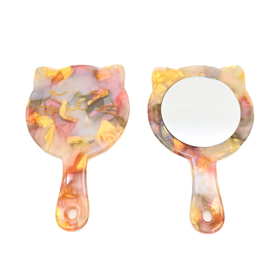 Happy Kitty Face - Mini Mirror