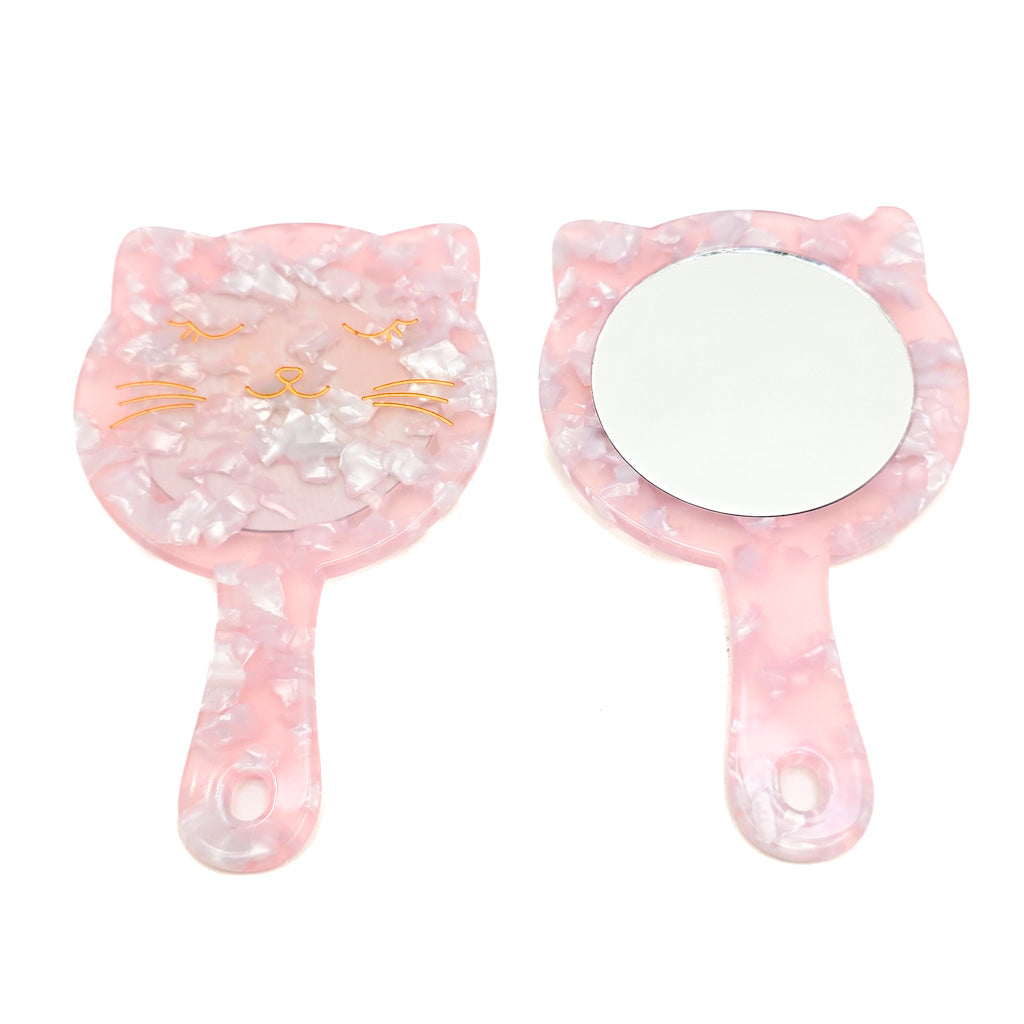 Happy Kitty Face - Mini Mirror
