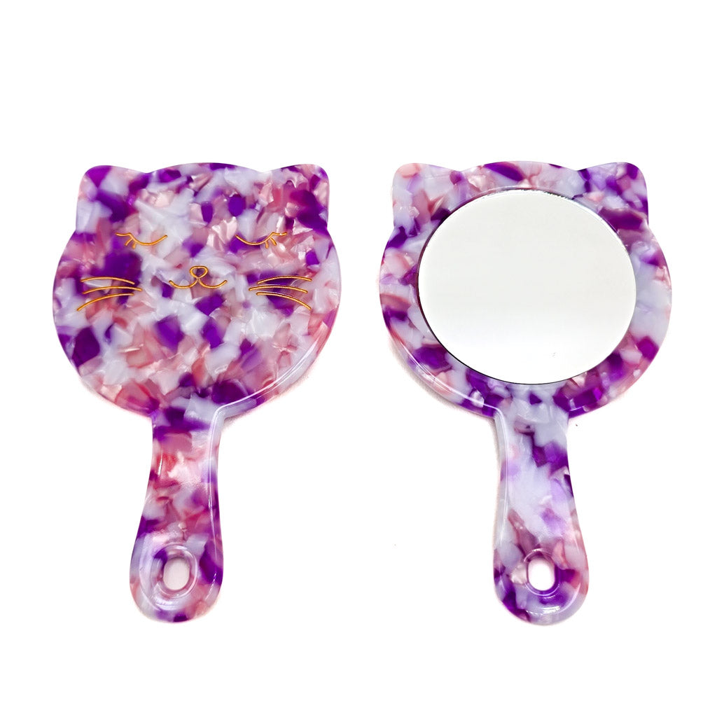 Happy Kitty Face - Mini Mirror