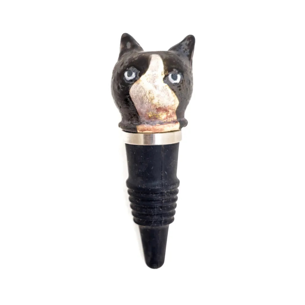 Kitty Bottle Stopper - Handmade Ceramic