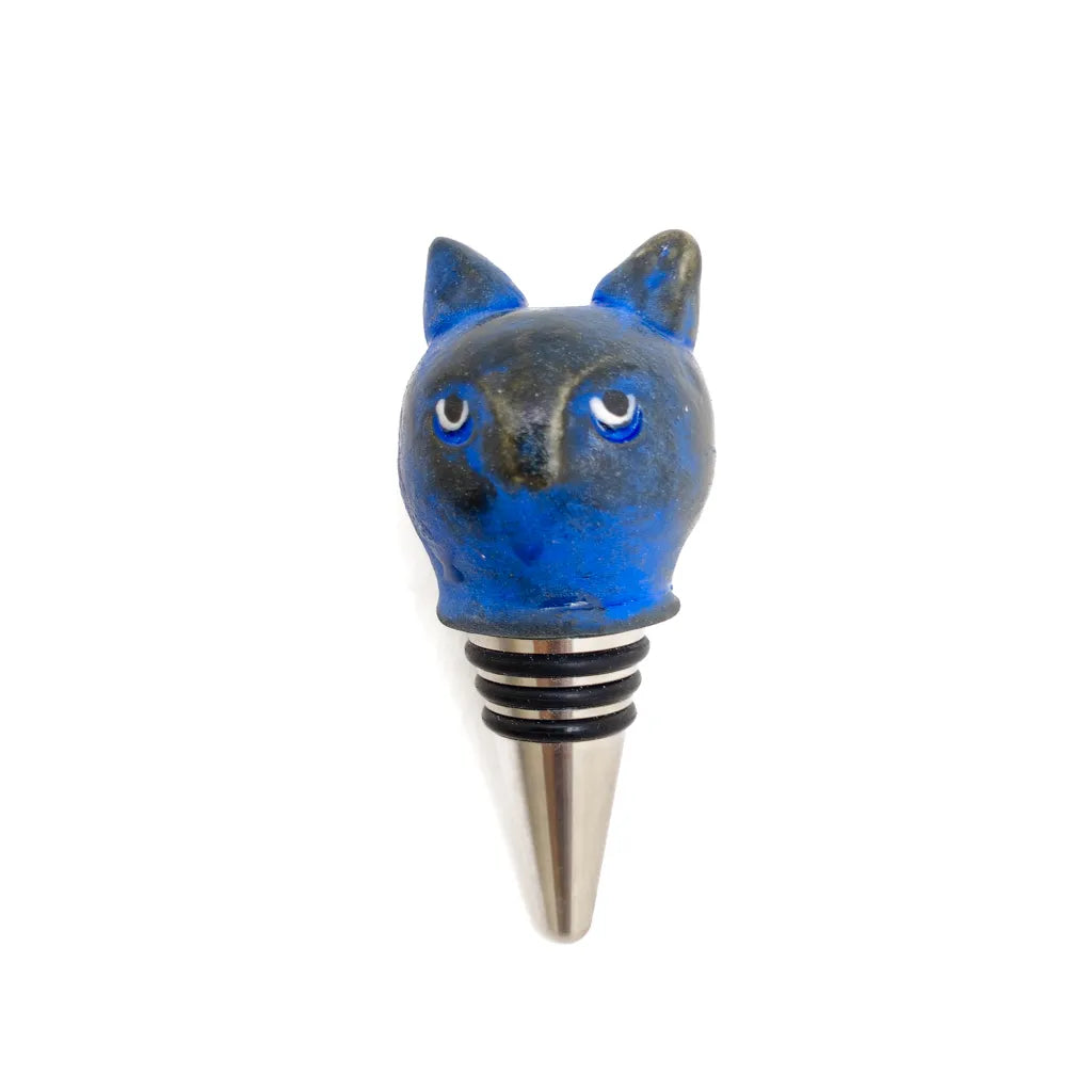 Kitty Bottle Stopper - Handmade Ceramic