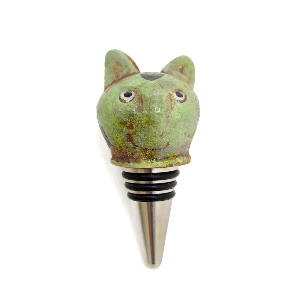 Kitty Bottle Stopper - Handmade Ceramic