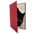 Peeking Black Cat - Yellow Eyes - Red Book Sculpture