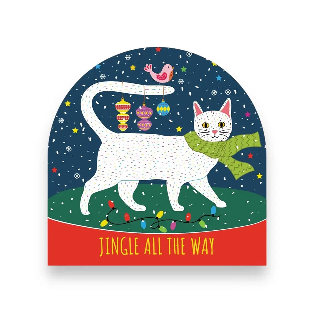 Jingle All The Way  - Die Cut Card