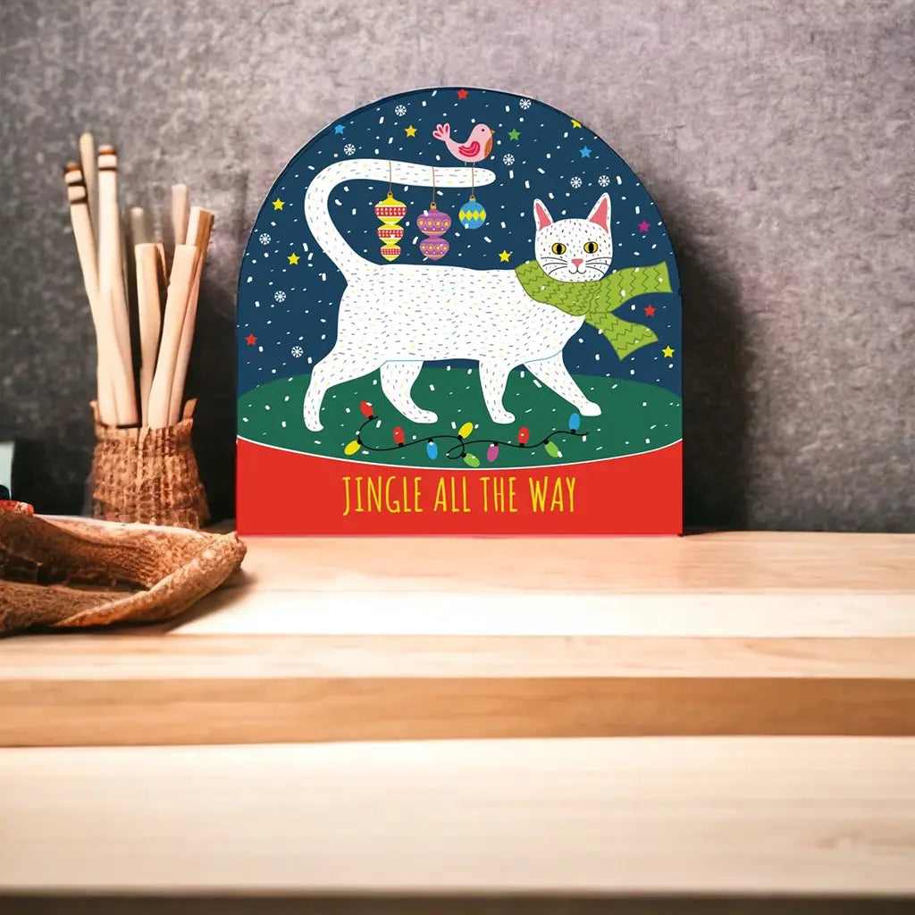 Jingle All The Way  - Die Cut Card