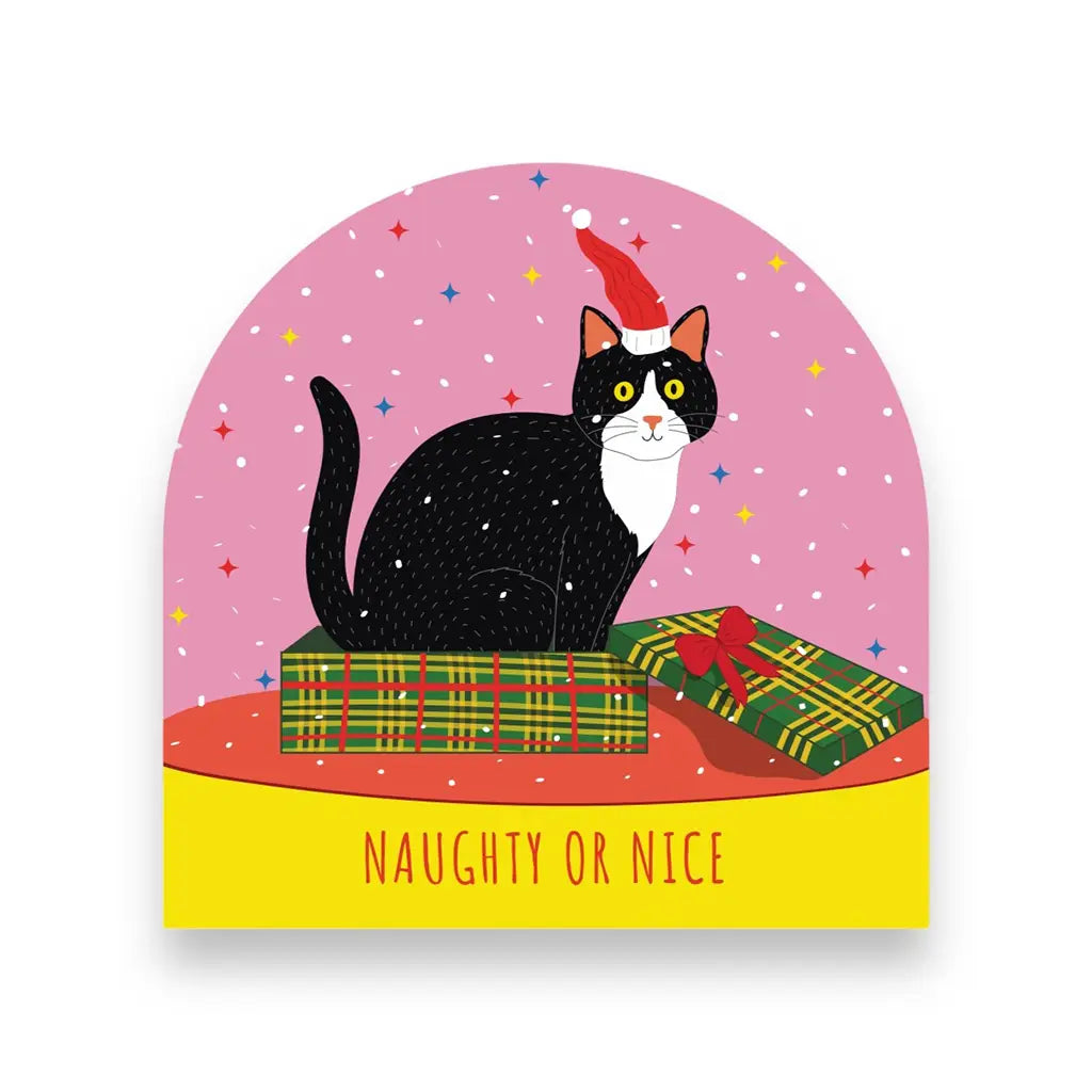 Naughty Or Nice  - Die Cut Card