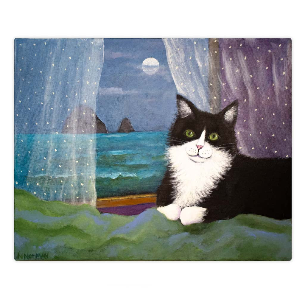 Tuxedo Moon - Original Painting