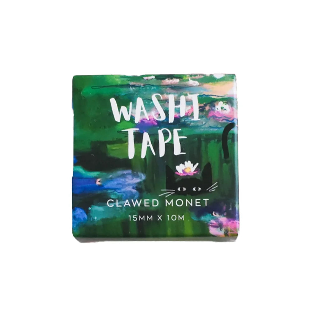 Clawed Monet Cat - Washi Tape