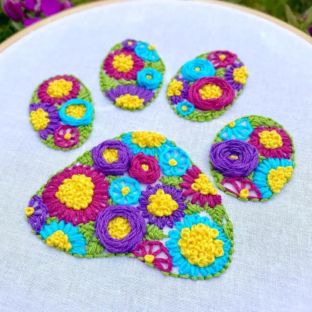 Flower Paw-er - Embroidery Kit