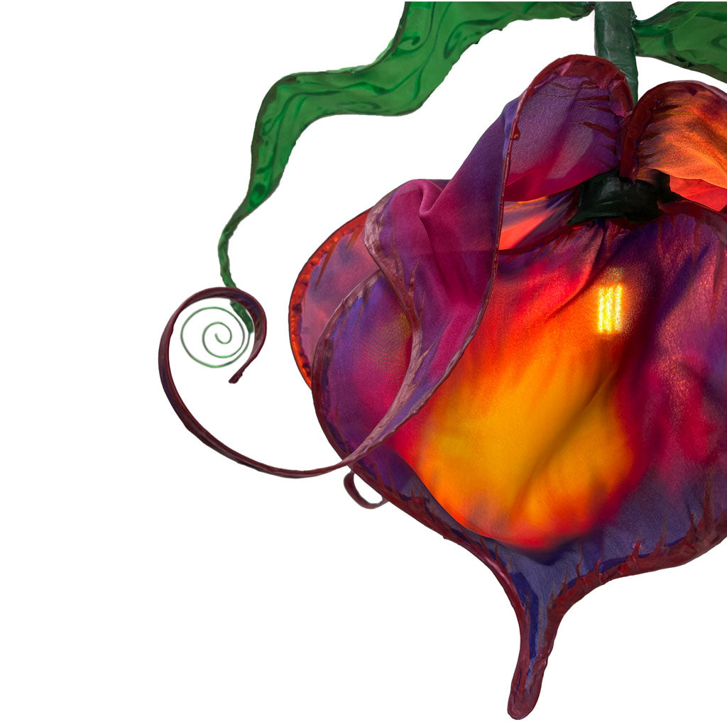 Fiery Heart - Whimsical Flower Lamp