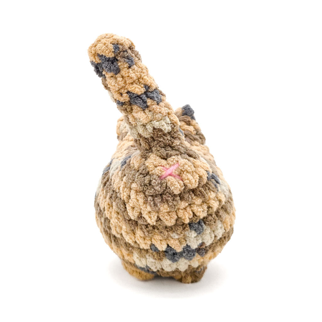 BigBebez Tortie Tabby Cat - Super Soft Hand Crochet