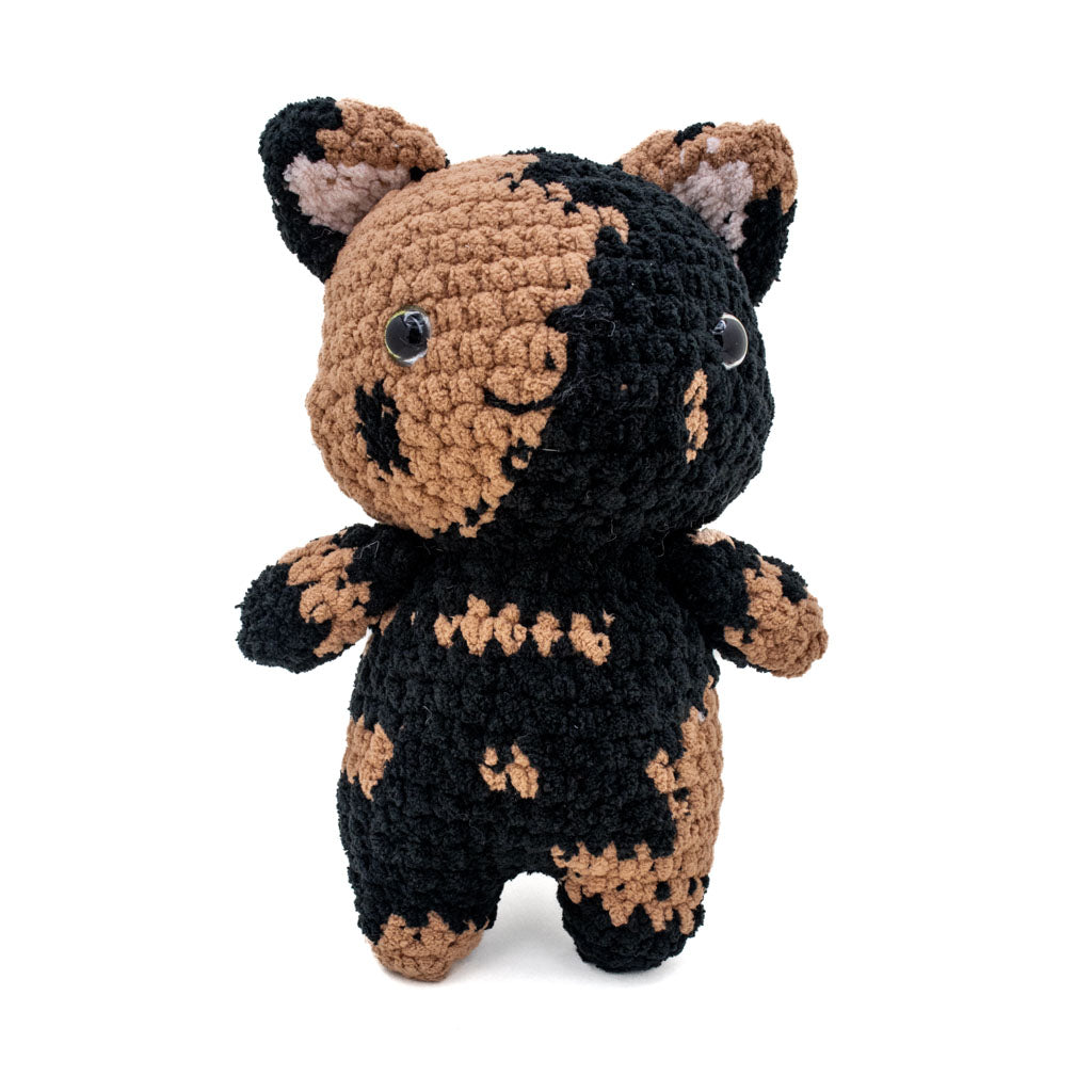 Tortoiseshell Cat Kitty Doll - Hand Crochet