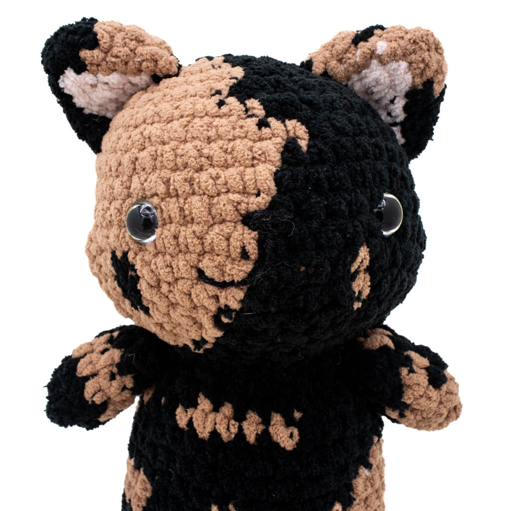 Tortoiseshell Cat Kitty Doll - Hand Crochet