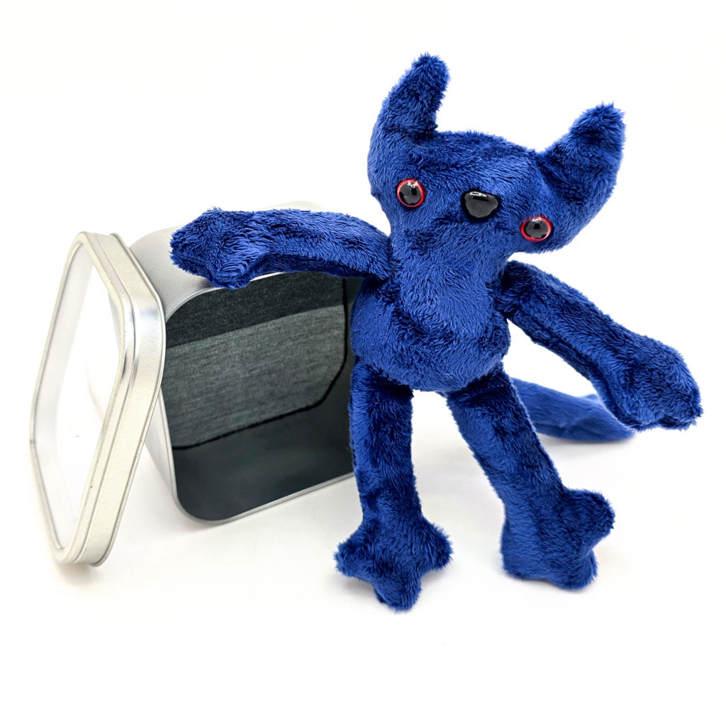 Blue Kitty Kit-Tins - Handmade Cat Plushie in a Tin