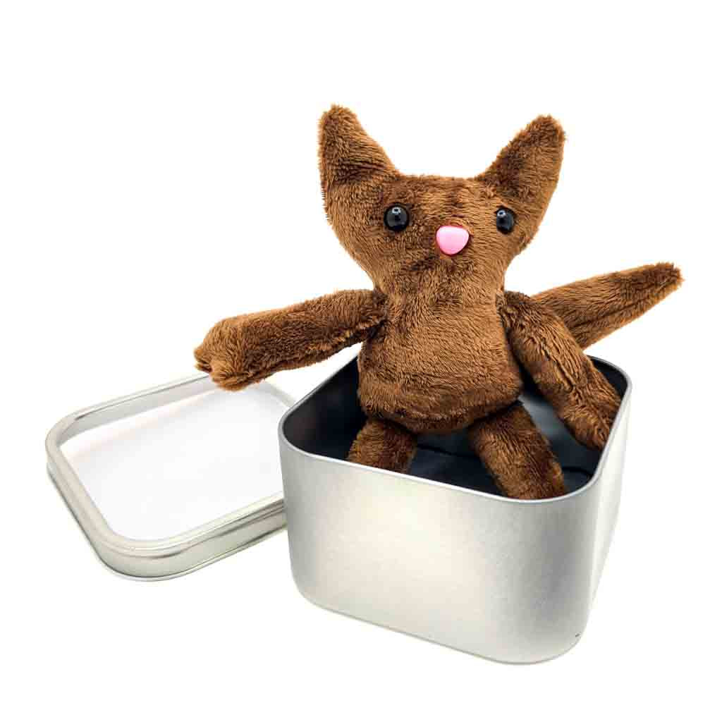 Brown Kitty Kit-Tins - Handmade Cat Plushie in a Tin